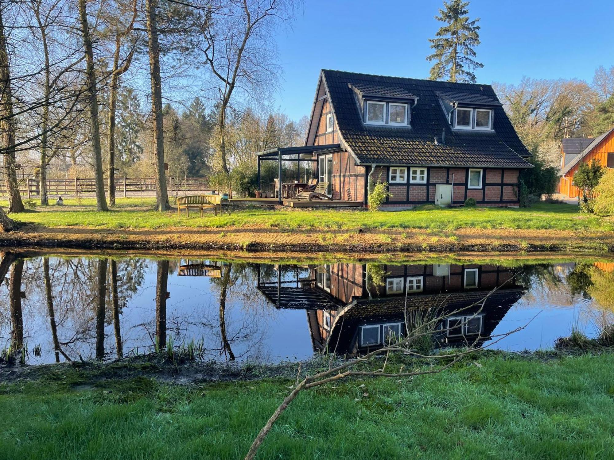 Apartamento Haus Am Teich Worpswede Exterior foto